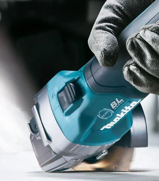 MAKITA KAMPINIS ŠLIMUOTUVAS 40Vmax XGT 125mm BE BATERIJAŲ IR ĮKROVIMO GA005GZ01