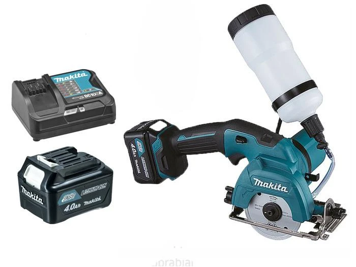 Makita 10,8V akumuliatorinis pjaustytuvas su vandens bakeliu