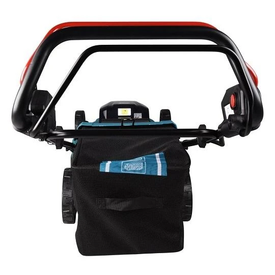 Makita DLM481Z akumuliatorinė vejapjovė 2x18V, 48cm, savaeigė, 4 viename (pjovimas/rinkimas/mulčiavimas/galinis išmetimas), 27,1kg, plastikinis korpusas, be akumuliatorinio ir krovinio