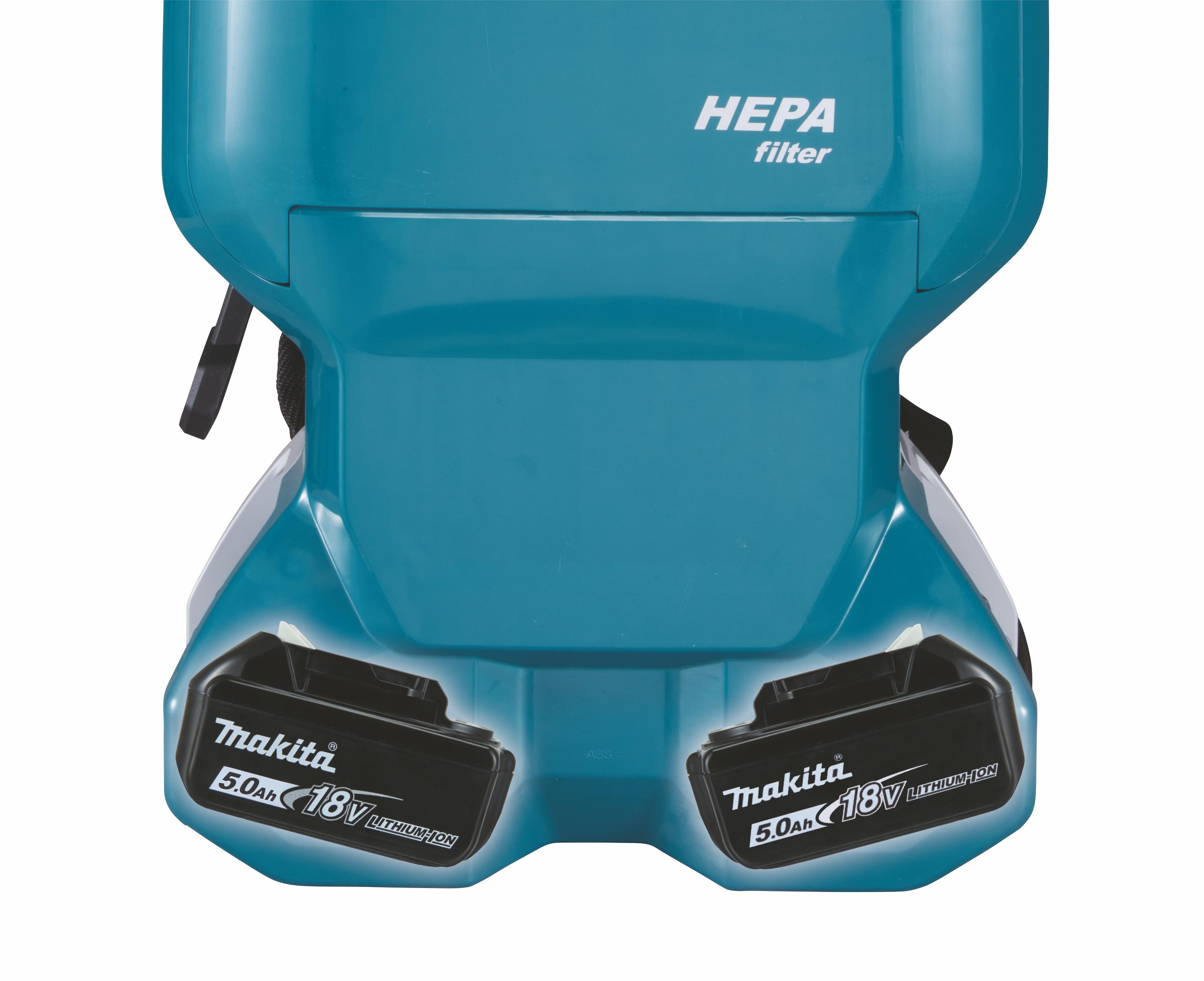 Makita DVC665ZU Akumuliatorinis (kuprinė) dulkių siurblys 2x18 V Li-ion, AWS, No acc., komplektuojama be akumuliatorių ir kroviklio!