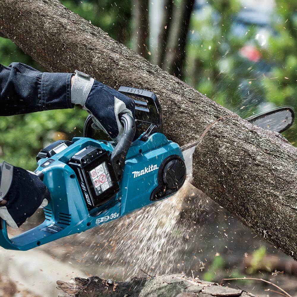 Makita DUC353Z Akumuliatorinis grandininis pjūklas, 2X18V, BL, 35cm, 20 m/s, be akumuliatorių ir kroviklio
