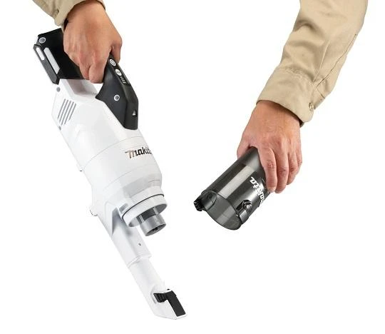 Makita CL003GZ10 Akumuliatorinis dulkių siurblys 40V XGT, 120W, cikloninis, Be akumuliatorių ir kroviklio! Balts (Pažeista pakuotė)