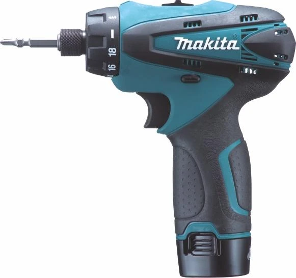 Suktuvas Makita DF030DWE; 10,8 V; 2x1,3 Ah akum.