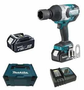Akumuliatorinis smūginis veržliasukis Makita DTW1001RTJ 18V 2x5,0Ah, 3/4", 1050Nm