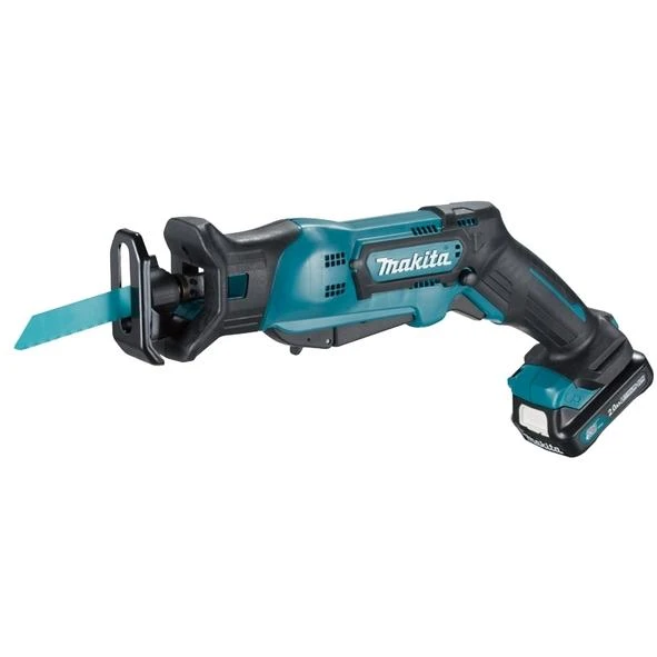 Akumuliatorinis tiesinis pjūklas Makita JR103DSAE; 10,8 V; 2x2,0 Ah akum.