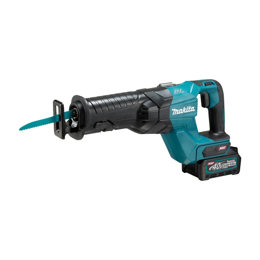 Makita XGT 40V akumuliatorinis pjūklas su akumuliatoriumi