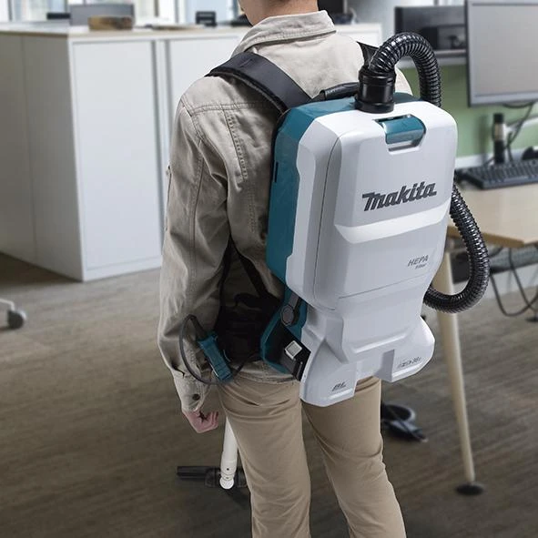 Makita DVC660Z Akumuliatorinis (kuprinė) dulkių siurblys 2x18 V Li-ion, komplektuojama be akumuliatorių ir kroviklio!