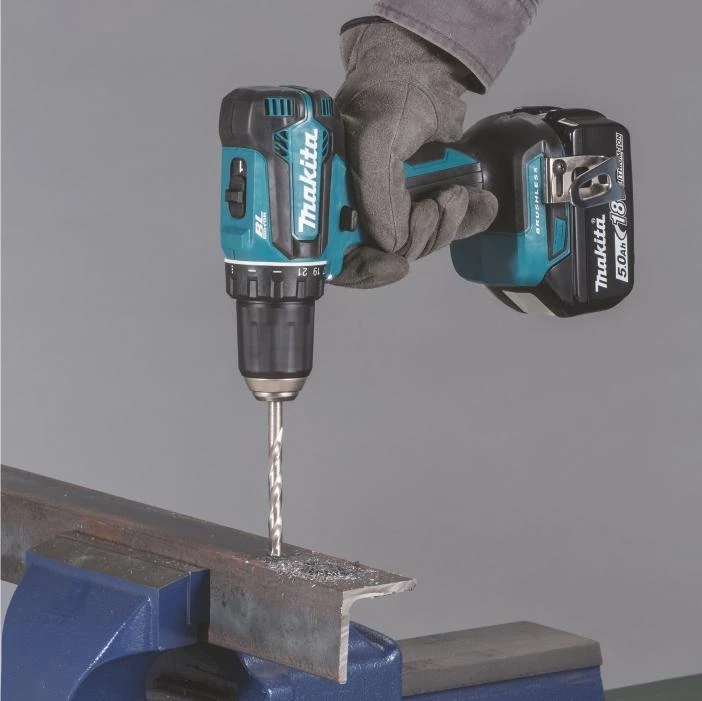 Makita DDF485RFJ Akumuliatorinis gręžtuvas, 18 V, 2x 3,0 Ah Li-ion, 50/25 Nm, 1,7kg, LED, BL-motor, MAKPACK
