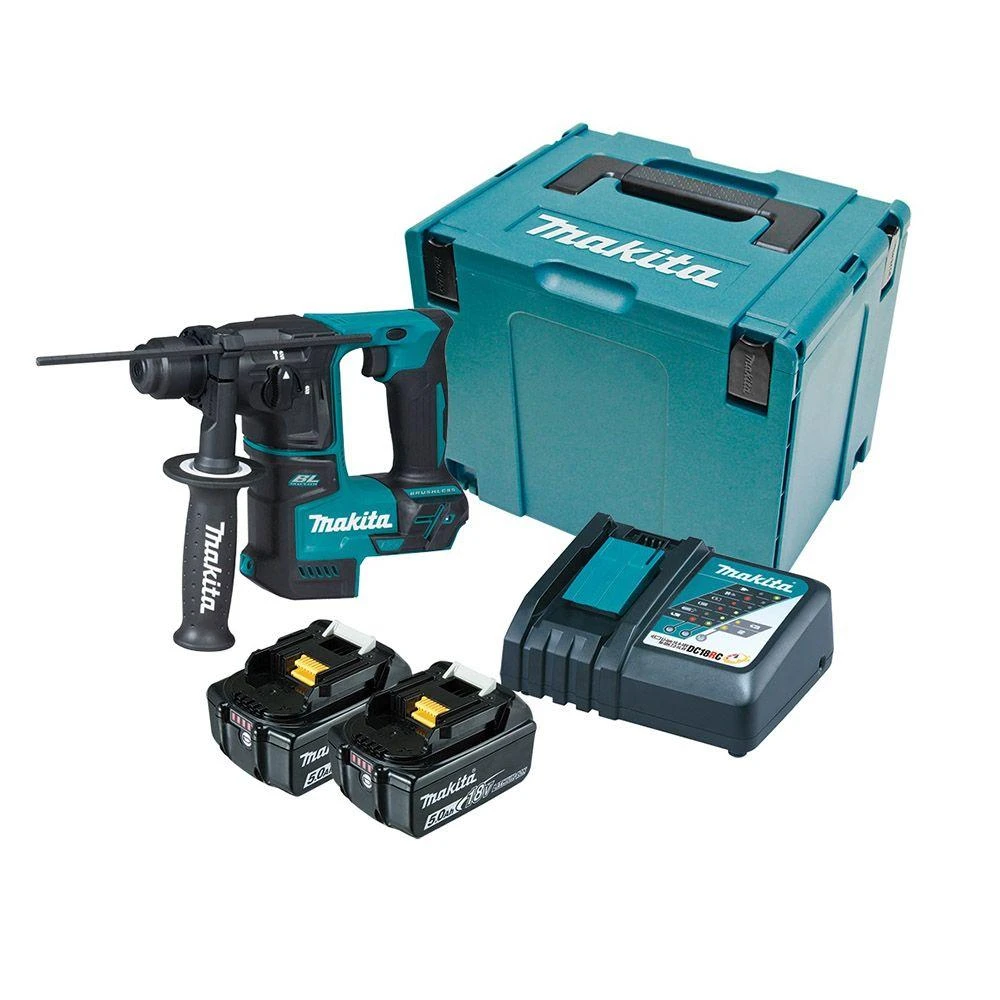 Perforatorius Makita DHR171RTJ; 18 V; 1,2 J; SDS-plus; 2x5,0 akum.