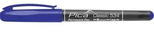 Marker permanentny, mėlyna, apvalus 1.0 mm, PICA [534/41]
