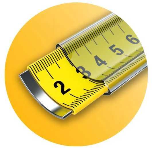 5 m Komelon suvyniojama juosta [MPJT55] su dvipuse skale ir magnetiniu kabliu
