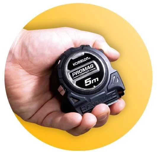 5 m Komelon suvyniojama juosta [MPR55], Pro Mag su magnetiniu fiksatoriumi