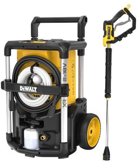 Dewalt aukšto slėgio plovykla DCMPW1600N 2x18V, max 110bar, be akumuliatoriaus ir kroviklio
