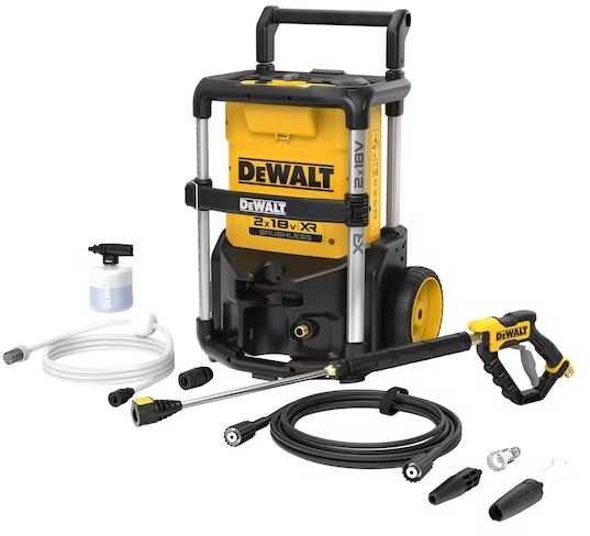 Dewalt aukšto slėgio plovykla DCMPW1600N 2x18V, max 110bar, be akumuliatoriaus ir kroviklio