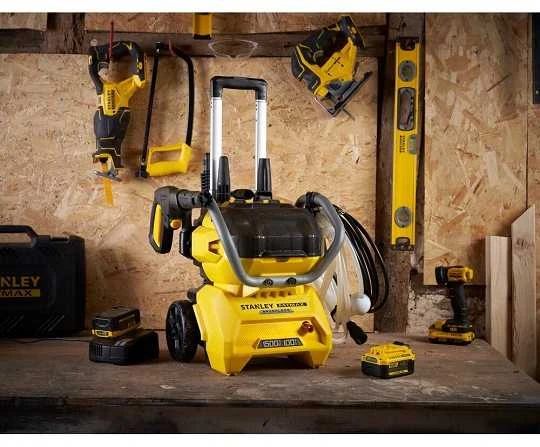 Akumuliatorinis slėginis plovimo įrenginys 18 V SFM serija, V20, 100 barų, Stanley [SFMCPW1500B-XJ]
