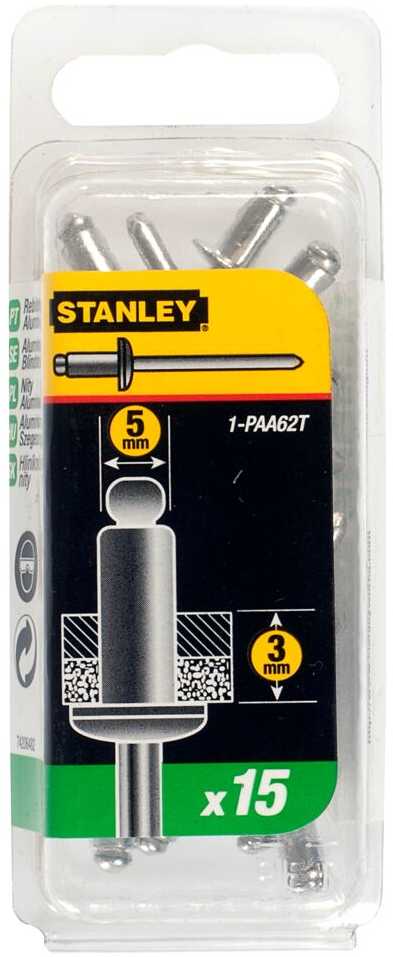 PAA62T1 Nit aluminiowy 5x3mm, 15 vnt Stanley