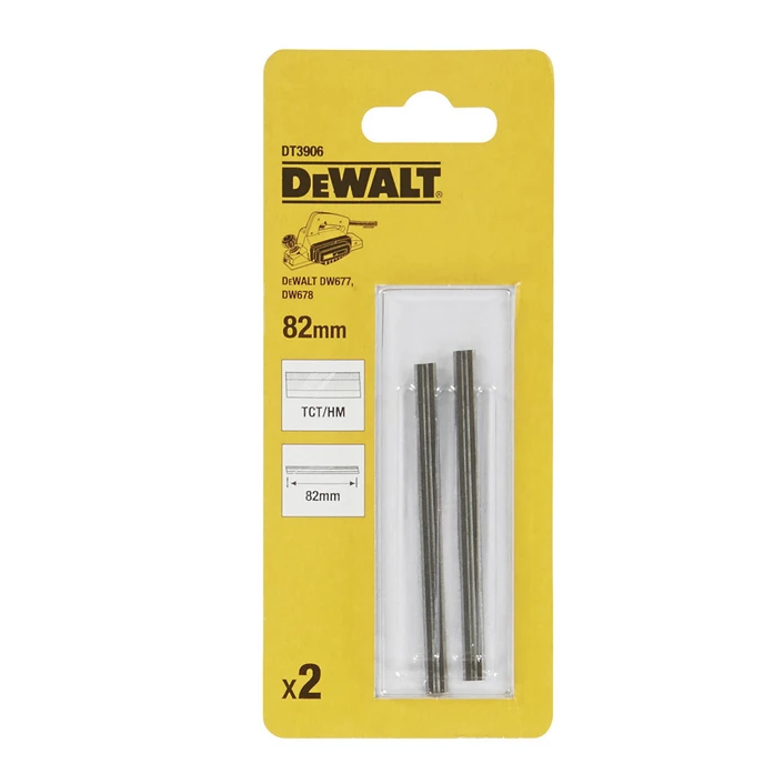 DeWalt 82mm obliavimo peilių komplektas pakuotėje