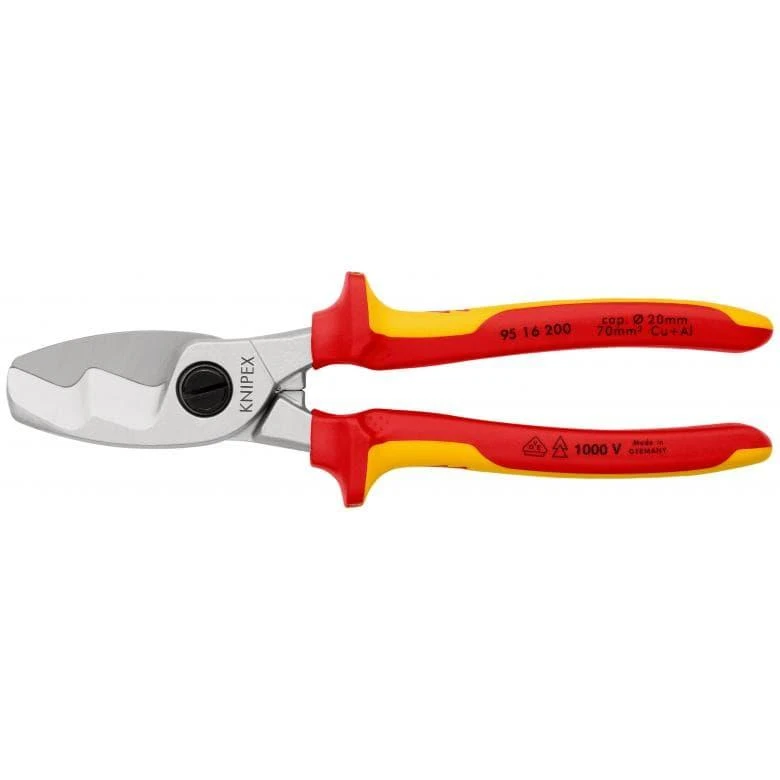 Elektrikų kabelio žirklės KNIPEX 9516, 200mm
