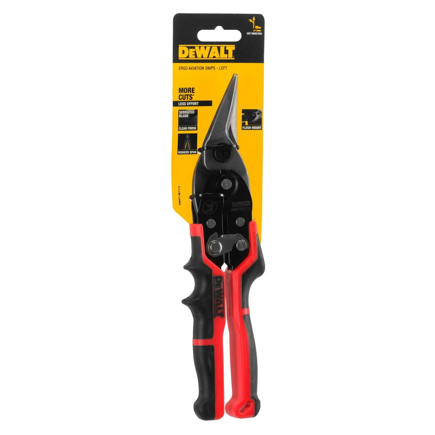 Skardos kirpimo žirklės DeWalt DWHT14673; 250 mm; kairinės