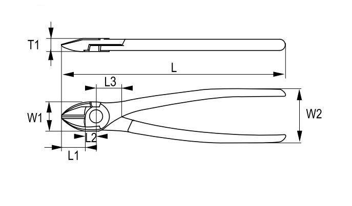 Šoninio kirpimo replės 160mm Irimo blisteryje