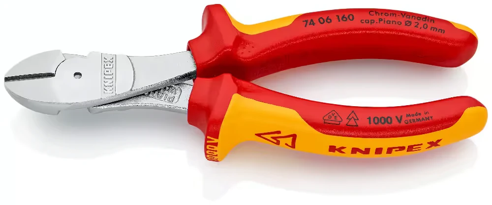 Didelės svertinės jėgos kirpimo replės KNIPEX 7406160