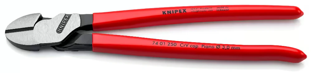 Didelės svertinės jėgos kirpimo replės KNIPEX 7401250