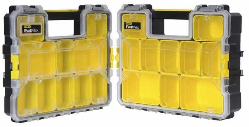 STANLEY® FATMAX® 10 skyrelių profesionalus organizatorius su plastikiniais fiksatoriais (1-97-521)