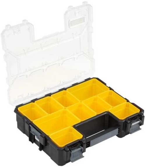 STANLEY® FATMAX® 10 skyrelių profesionalus organizatorius su plastikiniais fiksatoriais (1-97-521)