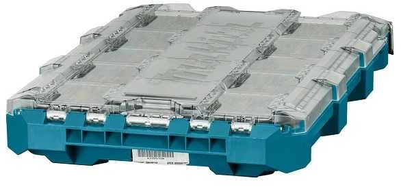 Makita Žema vidutinio dydžio smulkių priedų dėžė P-91051 8,4 L, 387 × 596 × 85 mm