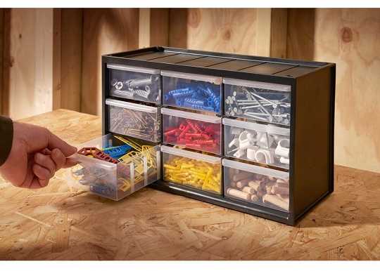 STANLEY ORGANIZATOR STOJĄCY 9 stalčiai