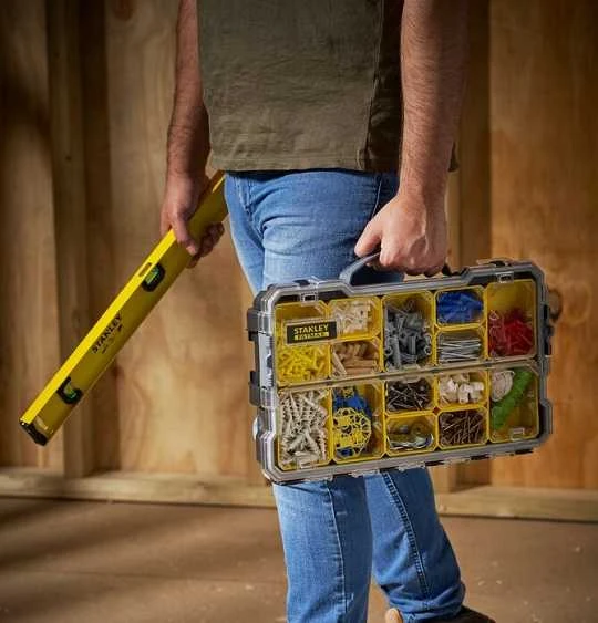 Stanley įrankių priedų ir tvirtinimo dalių dėtuvė Fatmax Pro 2/3, 14 skyrių  SFMST1-75779