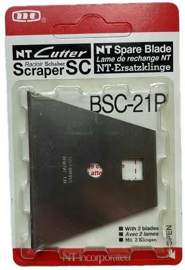 Nt Cutter Atsarginis trapecijos formos peilis grandikliui SC-2P, NT pjaustytuvui [BSC-21P] 2 vnt.