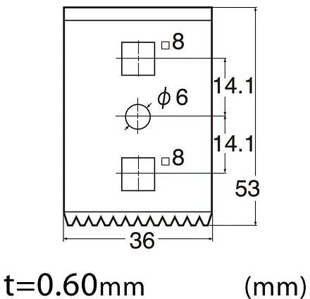 Nt Cutter Atsarginis dantytas peilis grandikliui SC-2P, 36 mm, NT pjaustytuvui [BSC-31P] 2 vnt.