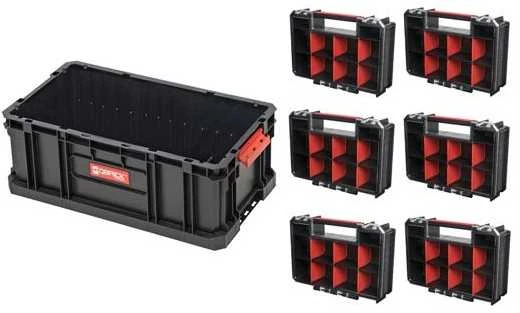 Q-Brick MULTI System TWO BOX 200 dėžė su 6 dėtuvėmis