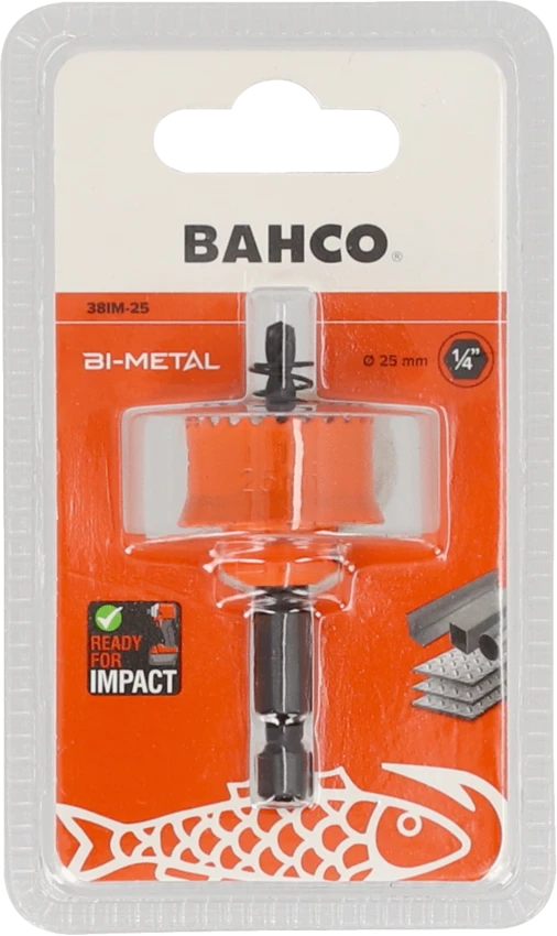Otwornica bimetaliczna do metalu, wiertło pilotowe, 19 mm, BAHCO [38IM-19]