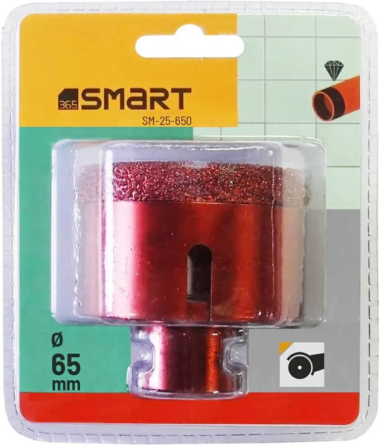 Grąžtas Deimantinis skylių pjūklas 65 mm, M14 sriegis, 365 SMART [SM-25-650]