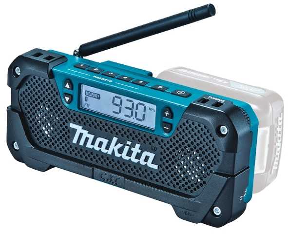 LIZDAS: 10,8 V (maks. 12 V) DEAMR052 „Makita“ įkraunamas radijo imtuvas [MR052-LIZDUOTA]