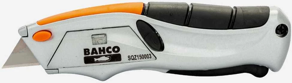 peilis universalus su ištraukiamas peiliukas ir dėtuvė, BAHCO [SQZ150003] trapecijos formos ašmenys