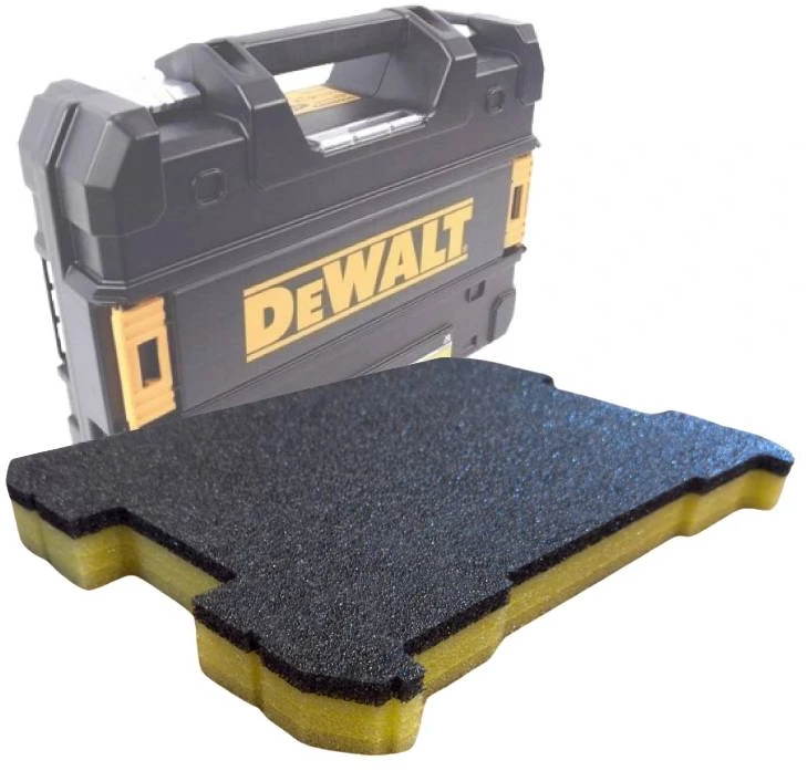 Įrankių putplastis „DeWALT Tstak“ įrankių dėžei, grafito geltonumo, „LeanCraft“ [LF-AY-DEWALT] LeanFoam