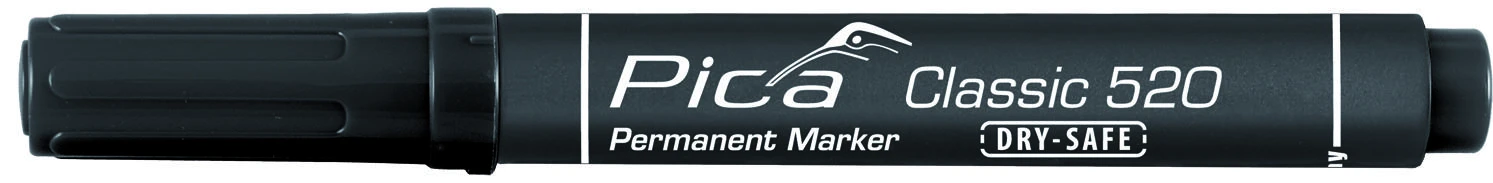 Pica Classic Marker, markeris juodos spalvos, 1 vnt.