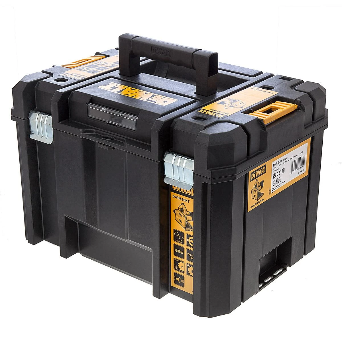 Dewalt elektrinis įleidžiamas pjūklas + kreipiančioji liniuotė, 1,5 m (‎DWS520KTR-QS)
