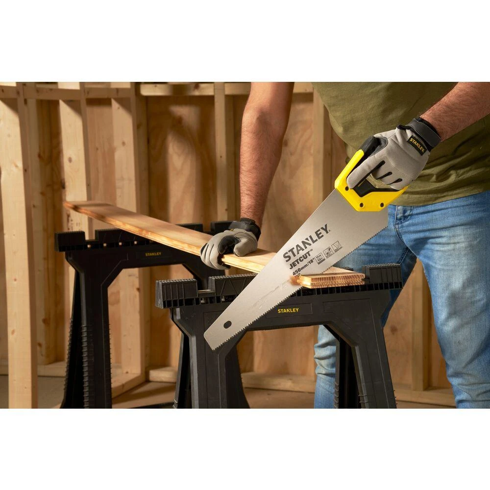 Rankinis pjūklas Stanley Dynagrip Jet-Cut; 450 mm medienai