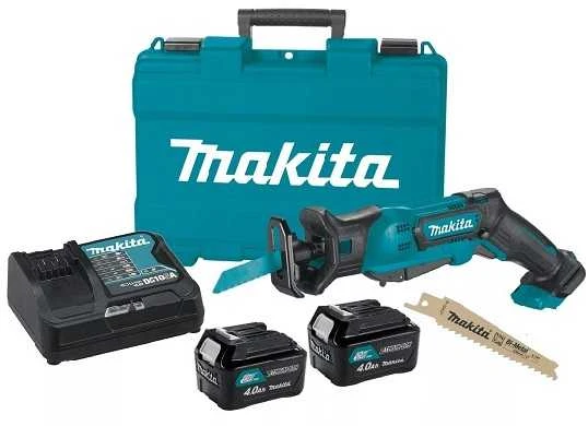 Makita JR103DSME pjūklas su įkrovimo stotele ir akumuliatoriais