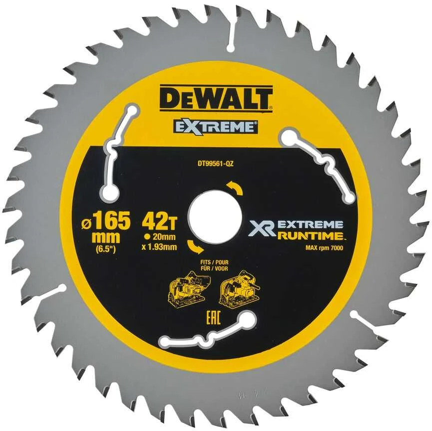 Pjovimo diskas DeWalt DT99561-QZ; 165x20 mm; T42