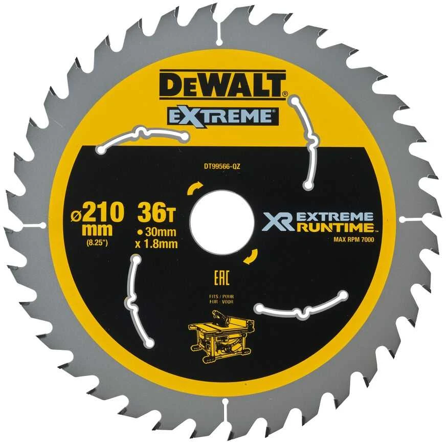 Pjovimo diskas Dewalt 210mm X 30mm 36T, DT99566-QZ