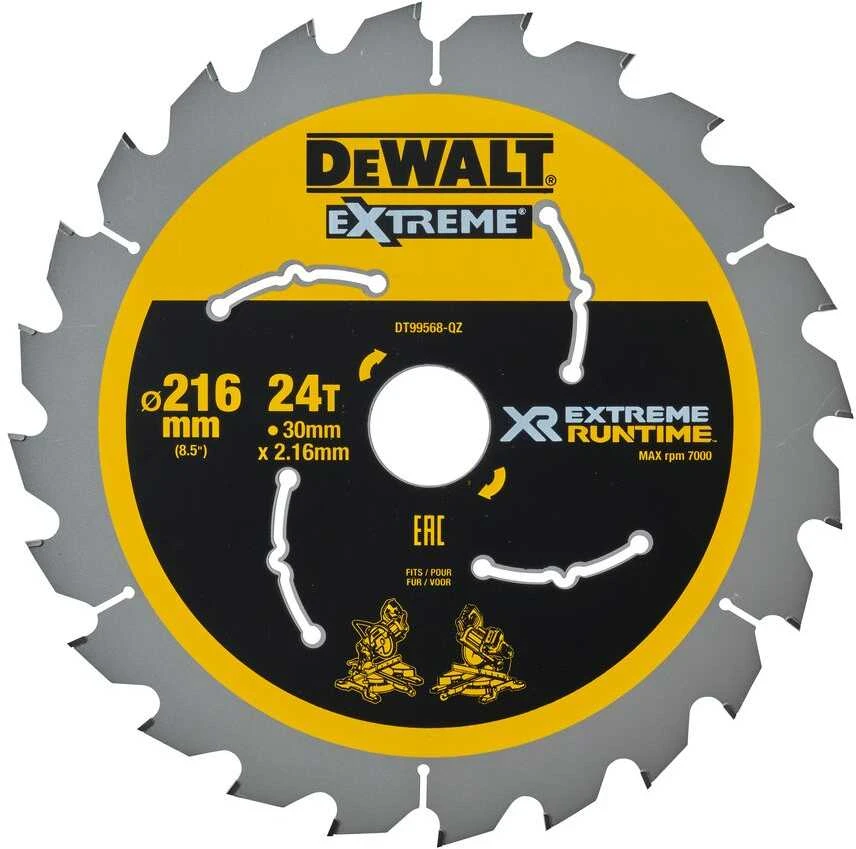Pjovimo diskas medienai DeWalt DT99568-QZ; 216x30 mm; Z24