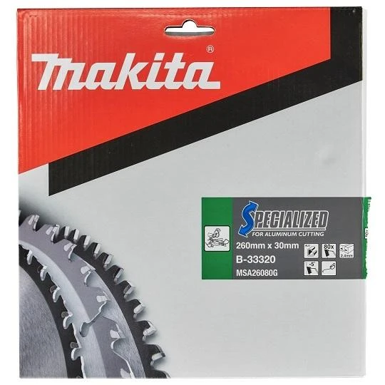 Pjovimo diskas Makita B-33320; 260x30 mm; Z80; -5°