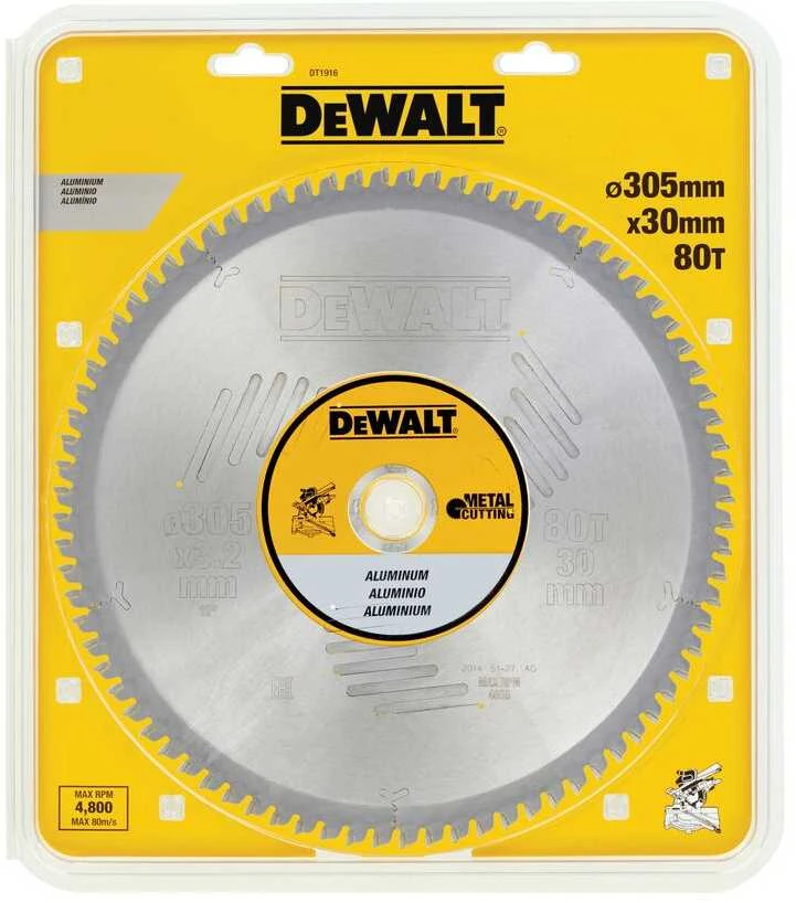 Pjovimo diskas metalui DeWalt; 305x3,2x30,0 mm; Z80; -5°