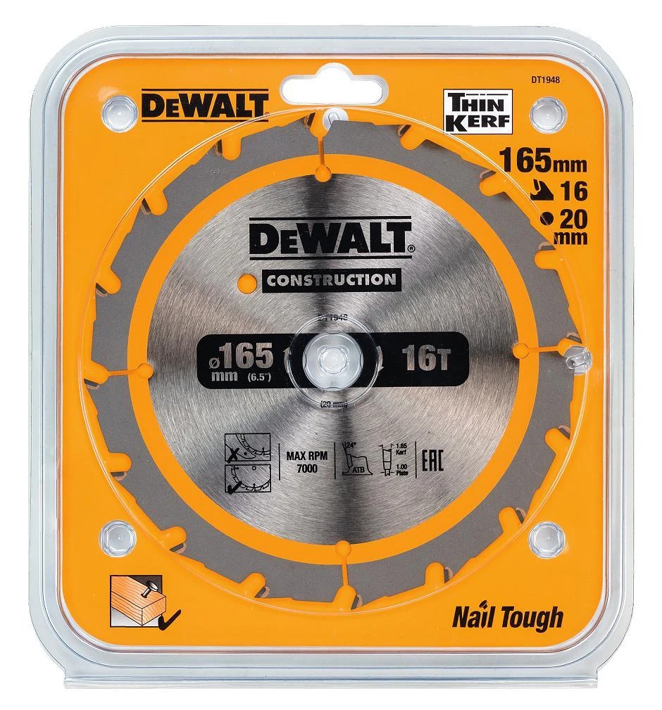 Stanley DEWALT DISKINIS PJŪKLAS 165x20mmx16z