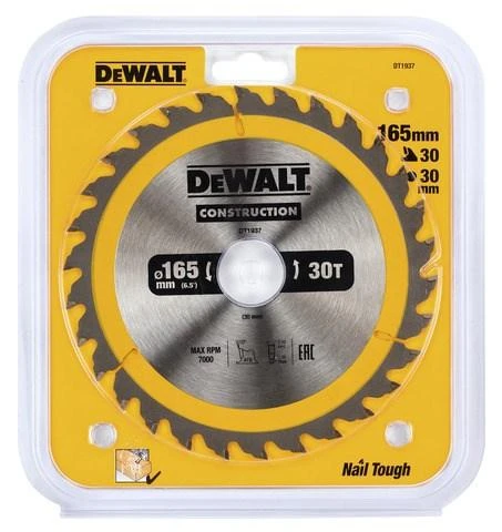 DEWALT PIŁA TARCZ.165x30mmx30z